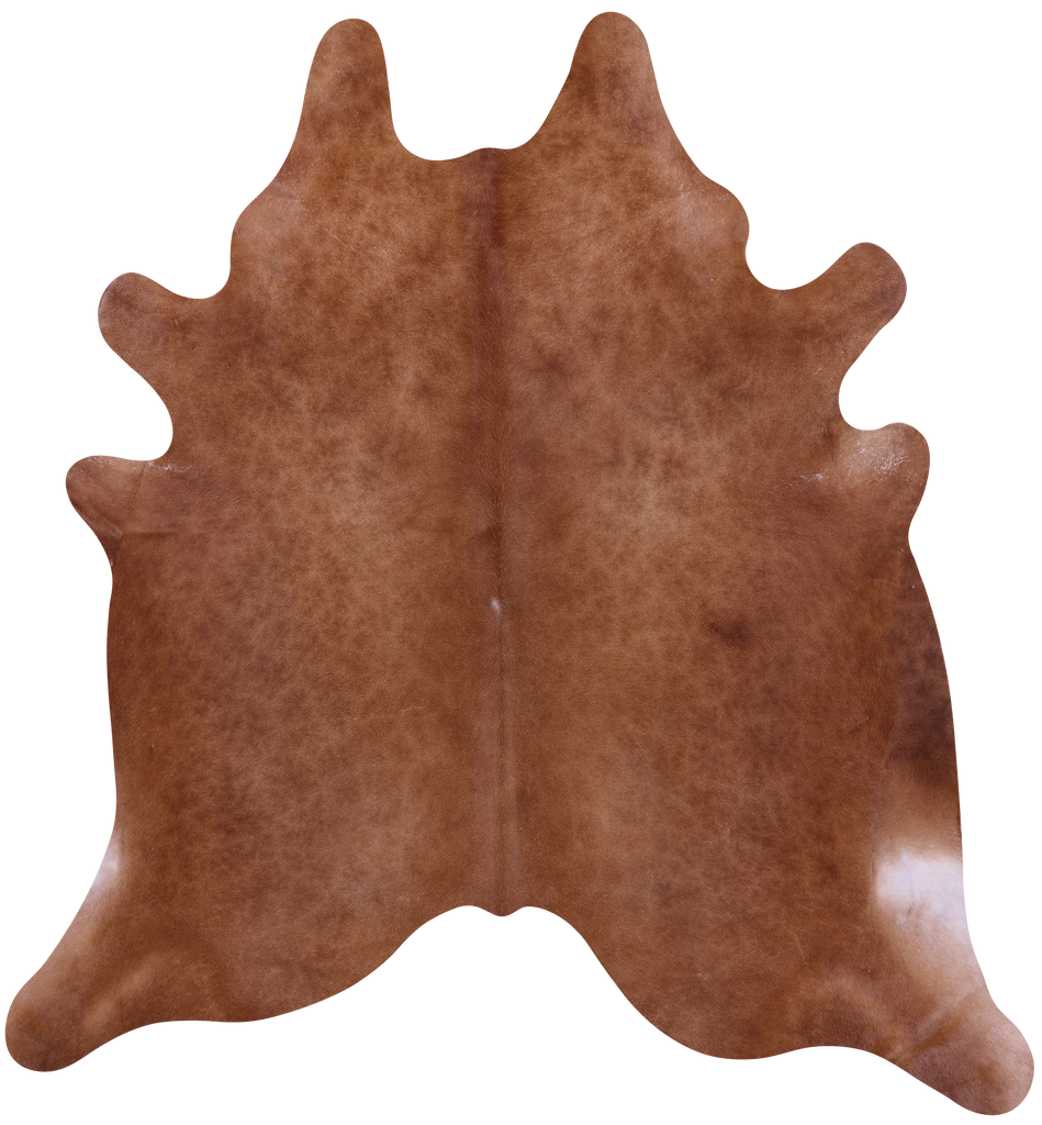 Brown Natural Cowhide Rug - XX-Large 8' 0"H x 7' 3"W