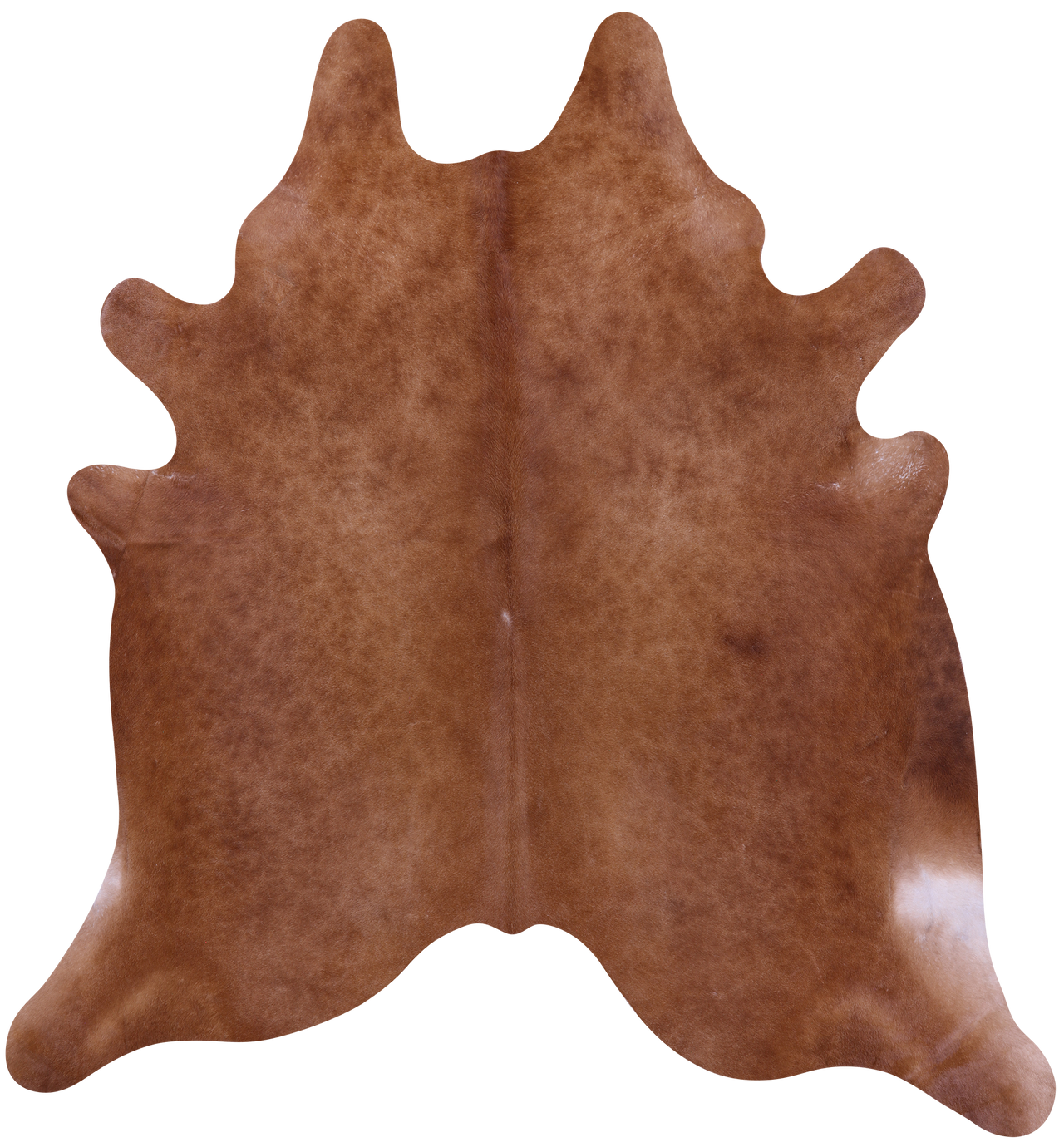 Brown Natural Cowhide Rug - XX-Large 8' 0"H x 7' 3"W