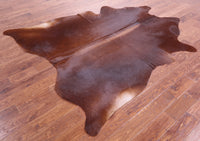 Thumbnail for Brown Natural Cowhide Rug - XX-Large 7' 10