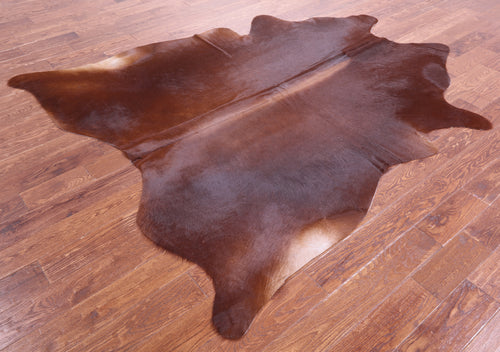 Brown Natural Cowhide Rug - XX-Large 7' 10