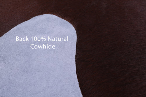 Brown Natural Cowhide Rug - XX-Large 7' 10