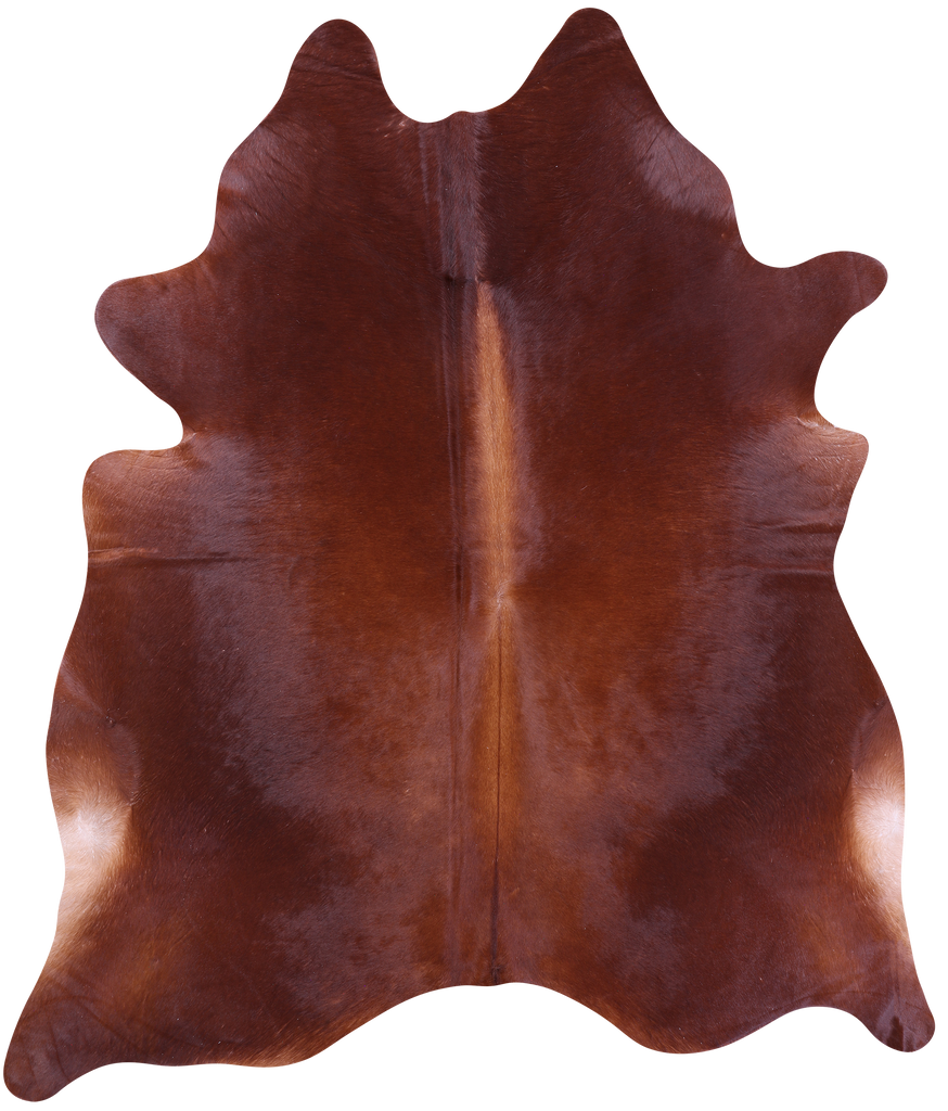 Brown Natural Cowhide Rug - XX-Large 7' 10"H x 6' 7"W
