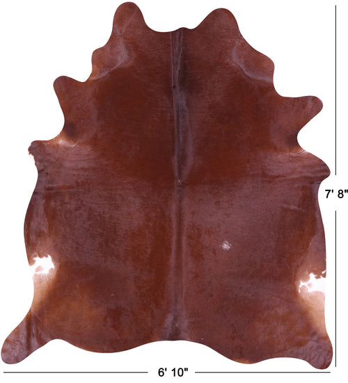 Brown Natural Cowhide Rug - XX-Large 7' 8