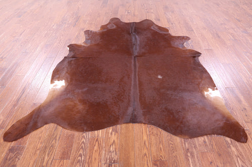 Brown Natural Cowhide Rug - XX-Large 7' 8