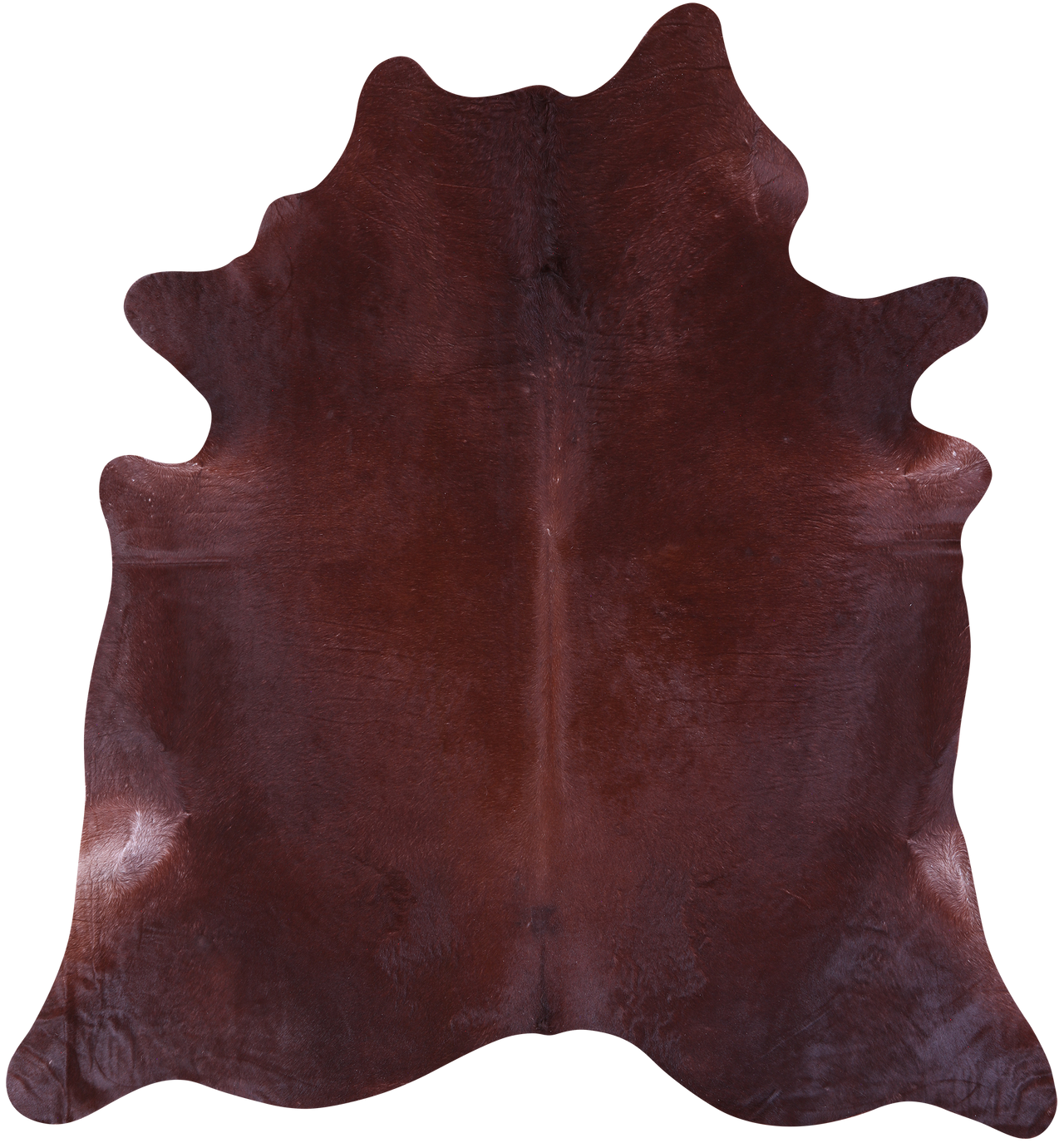 Brown Natural Cowhide Rug - XX-Large 7' 8"H x 7' 0"W