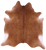 Brown Natural Cowhide Rug - X-Large 7' 7"H x 7' 2"W