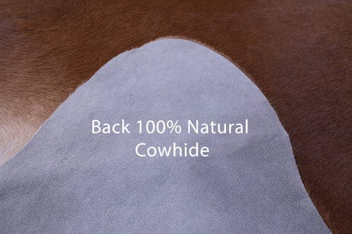 Brown Natural Cowhide Rug - X-Large 7' 7