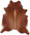 Brown Natural Cowhide Rug - X-Large 7' 7"H x 6' 6"W