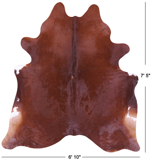 Brown Natural Cowhide Rug - X-Large 7' 5