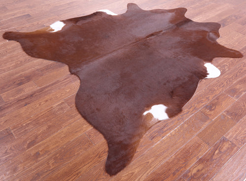 Brown Natural Cowhide Rug - X-Large 7' 6