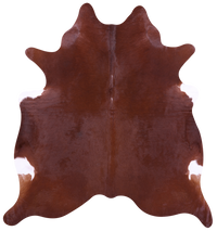 Thumbnail for Brown Natural Cowhide Rug - X-Large 7' 6