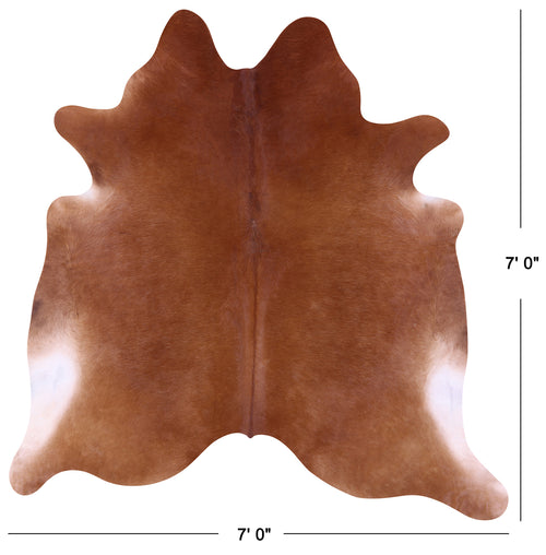 Brown Natural Cowhide Rug - X-Large 7' 0