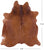 Brown Natural Cowhide Rug - XX-Large 7' 10"H x 6' 9"W