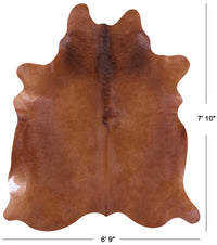 Thumbnail for Brown Natural Cowhide Rug - XX-Large 7' 10