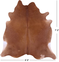 Thumbnail for Brown Natural Cowhide Rug - X-Large 7' 2