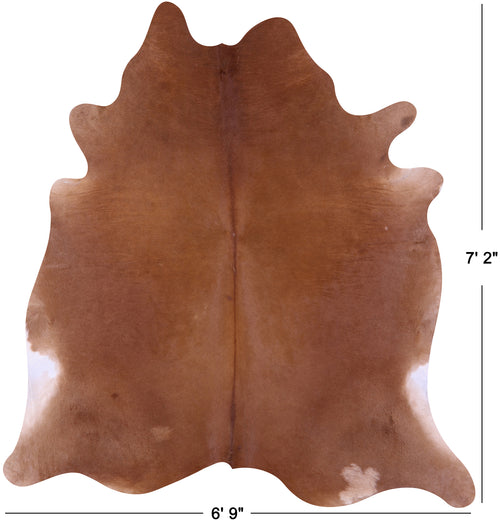 Brown Natural Cowhide Rug - X-Large 7' 2