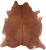 Brown Natural Cowhide Rug - X-Large 7' 2"H x 6' 9"W