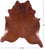Brown Natural Cowhide Rug - X-Large 7' 3"H x 6' 10"W