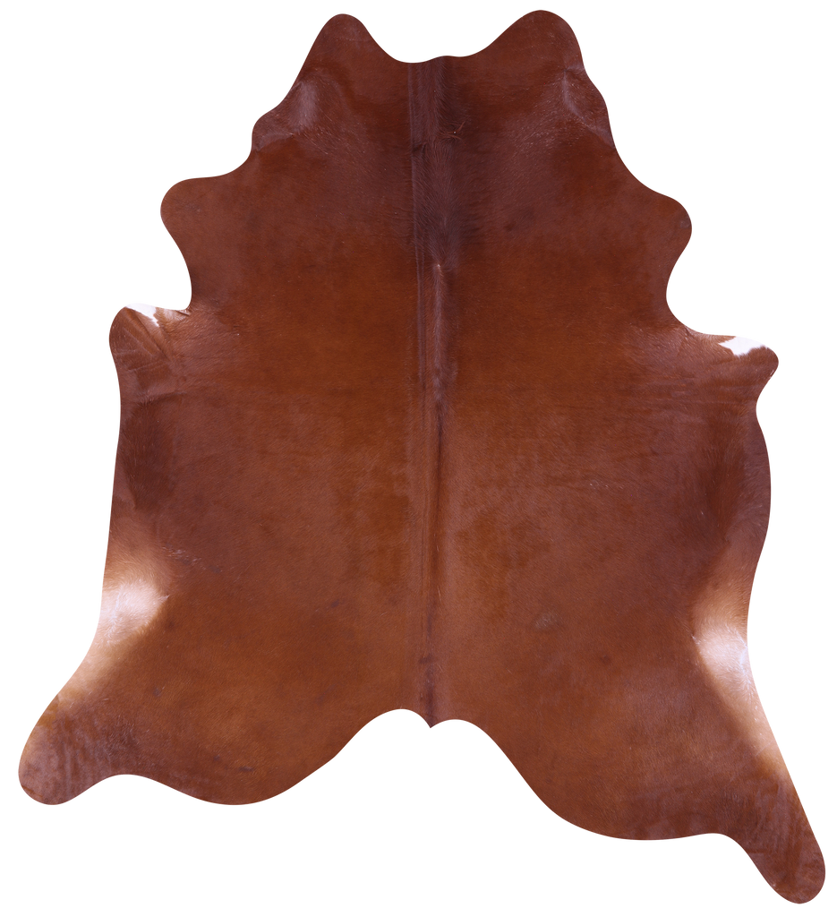 Brown Natural Cowhide Rug - X-Large 7' 3"H x 6' 10"W