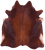 Brown Natural Cowhide Rug - X-Large 7' 0"H x 6' 2"W