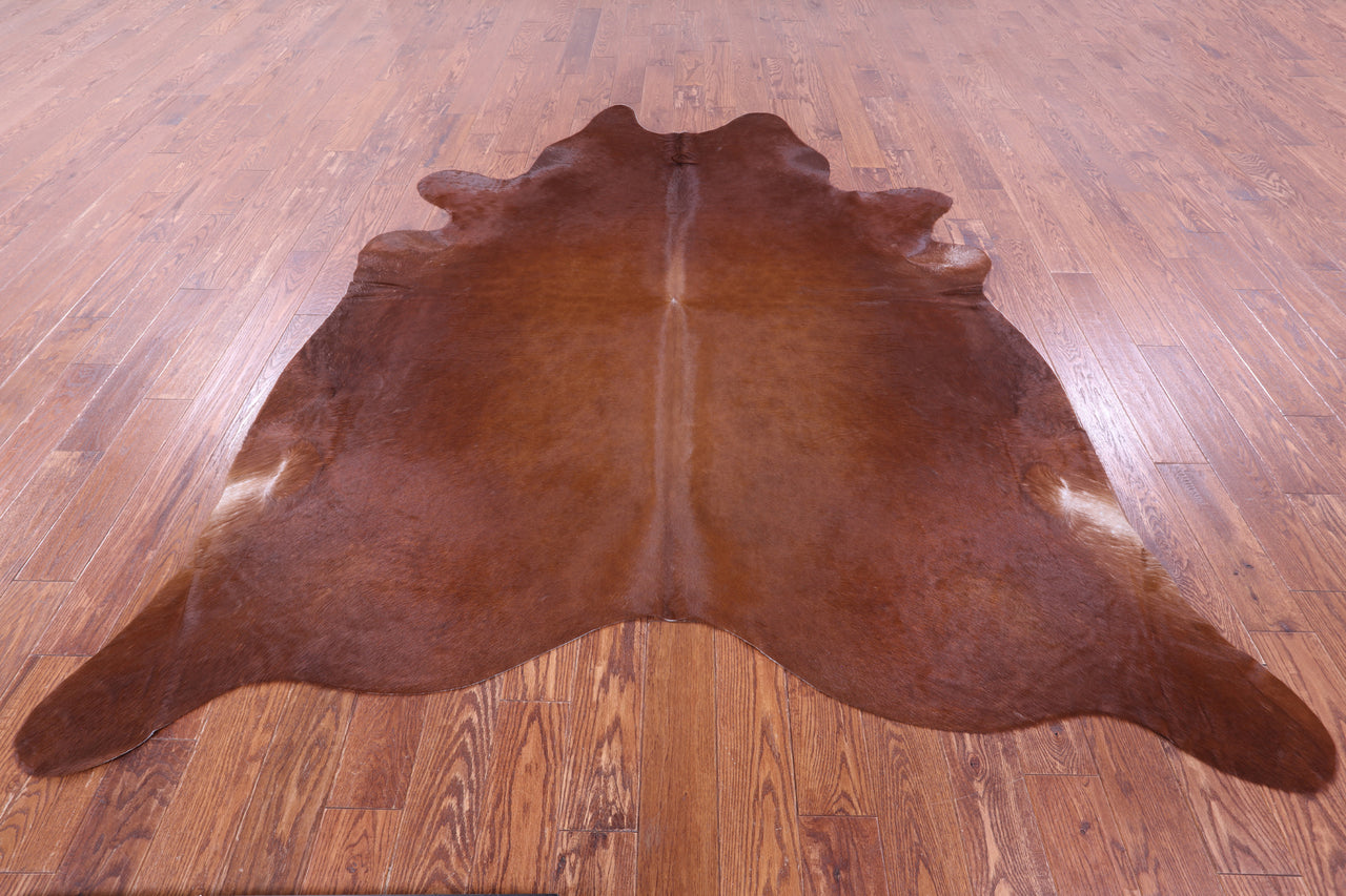 Brown Natural Cowhide Rug - XX-Large 8' 6"H x 7' 5"W