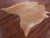 Light Brown Natural Cowhide Rug - X-Large 7' 2"H x 6' 6"W