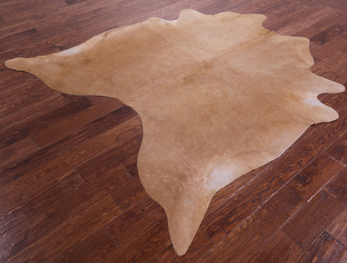 Light Brown Natural Cowhide Rug - X-Large 7' 2
