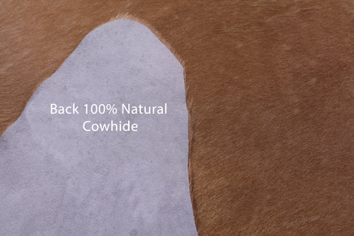 Light Brown Natural Cowhide Rug - X-Large 7' 2