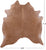 Light Brown Natural Cowhide Rug - X-Large 7' 2"H x 6' 6"W