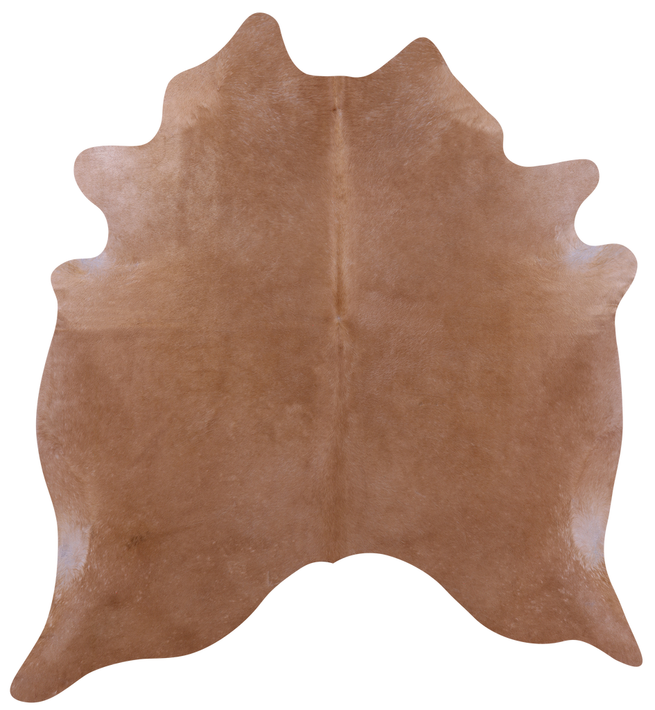 Light Brown Natural Cowhide Rug - X-Large 7' 2"H x 6' 6"W