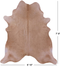 Thumbnail for Light Brown Natural Cowhide Rug - XX-Large 7' 9