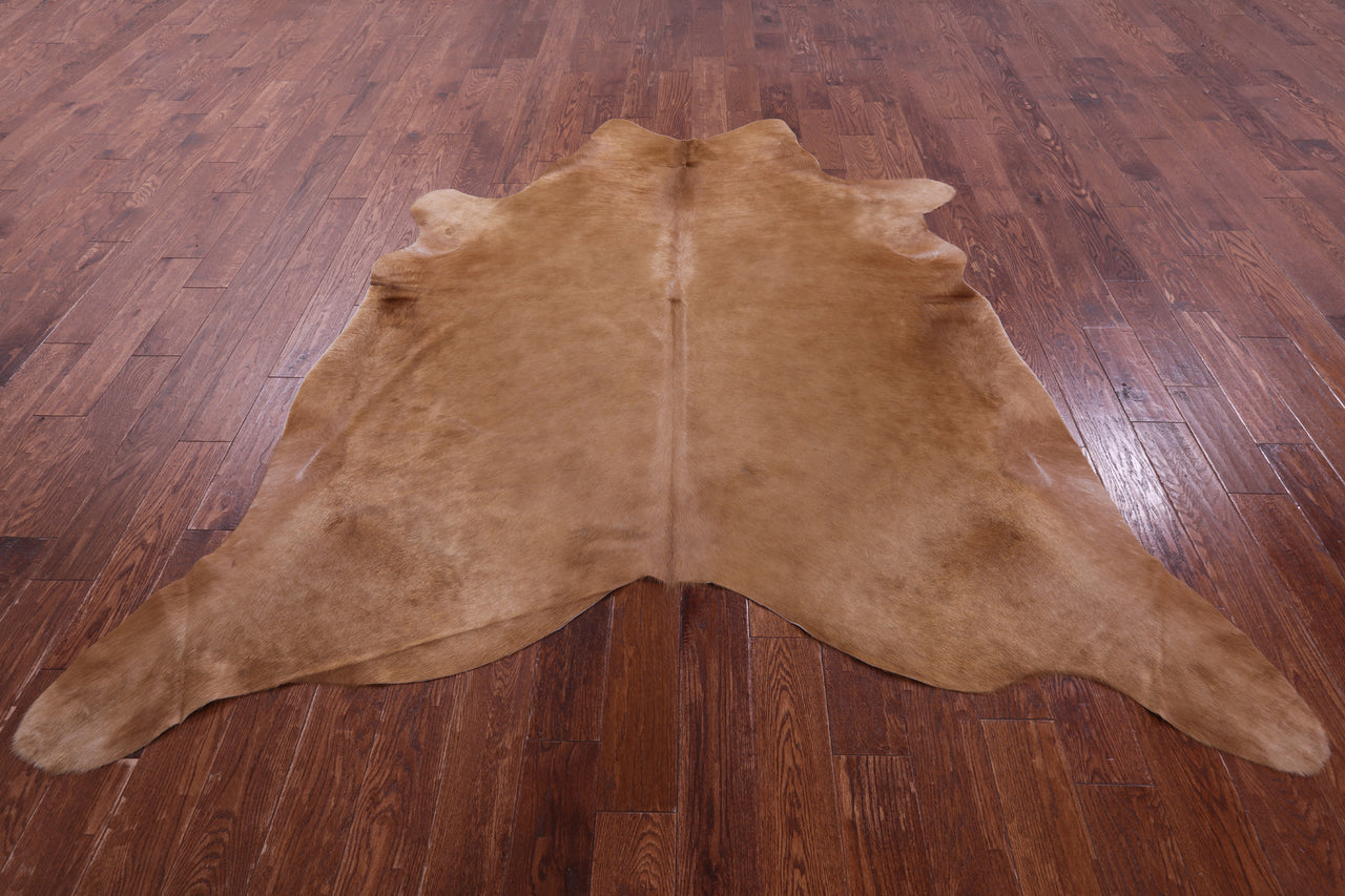 Light Brown Natural Cowhide Rug - XX-Large 7' 10"H x 7' 1"W