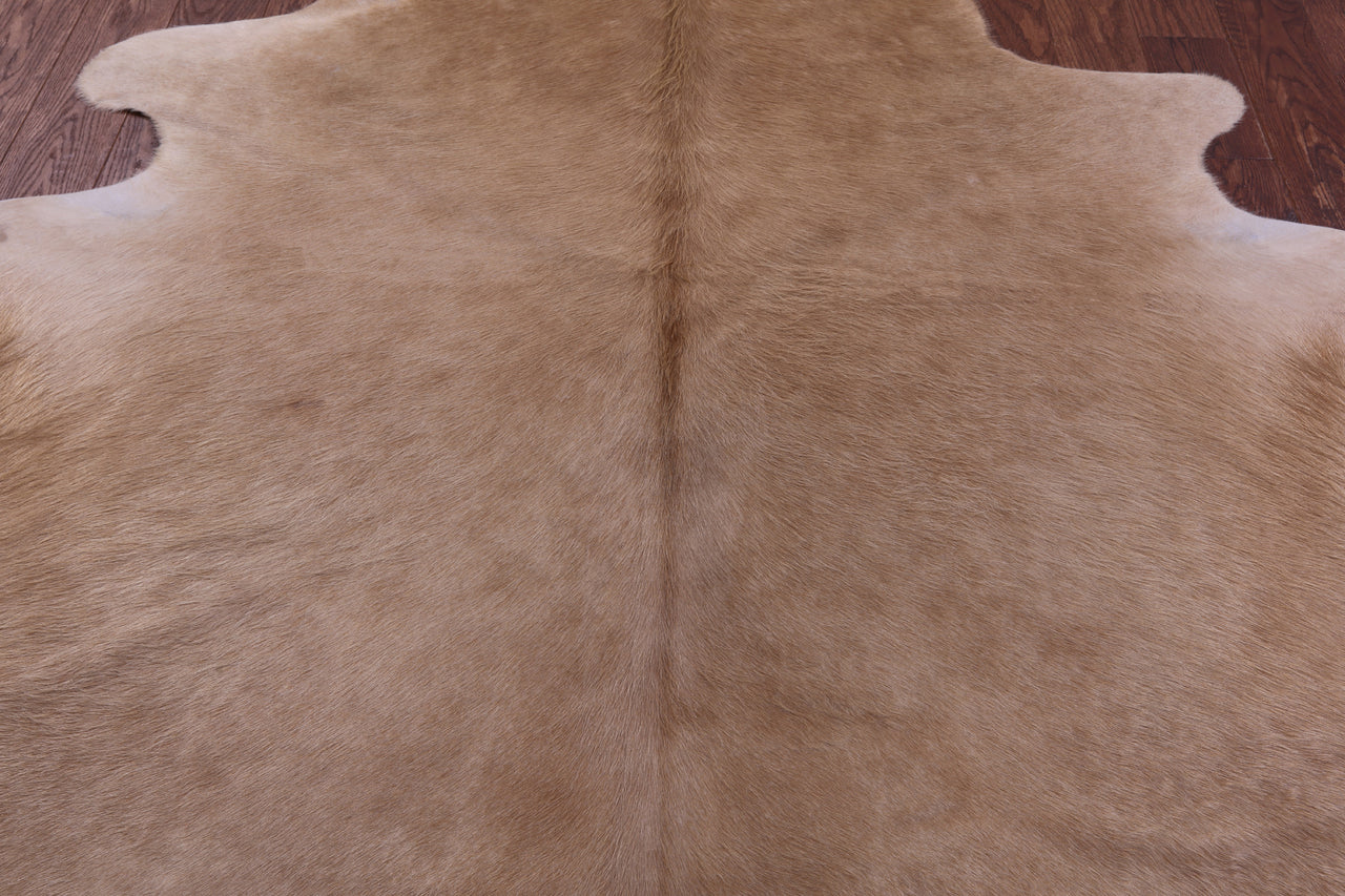 Light Brown Natural Cowhide Rug - X-Large 7' 6"H x 6' 7"W