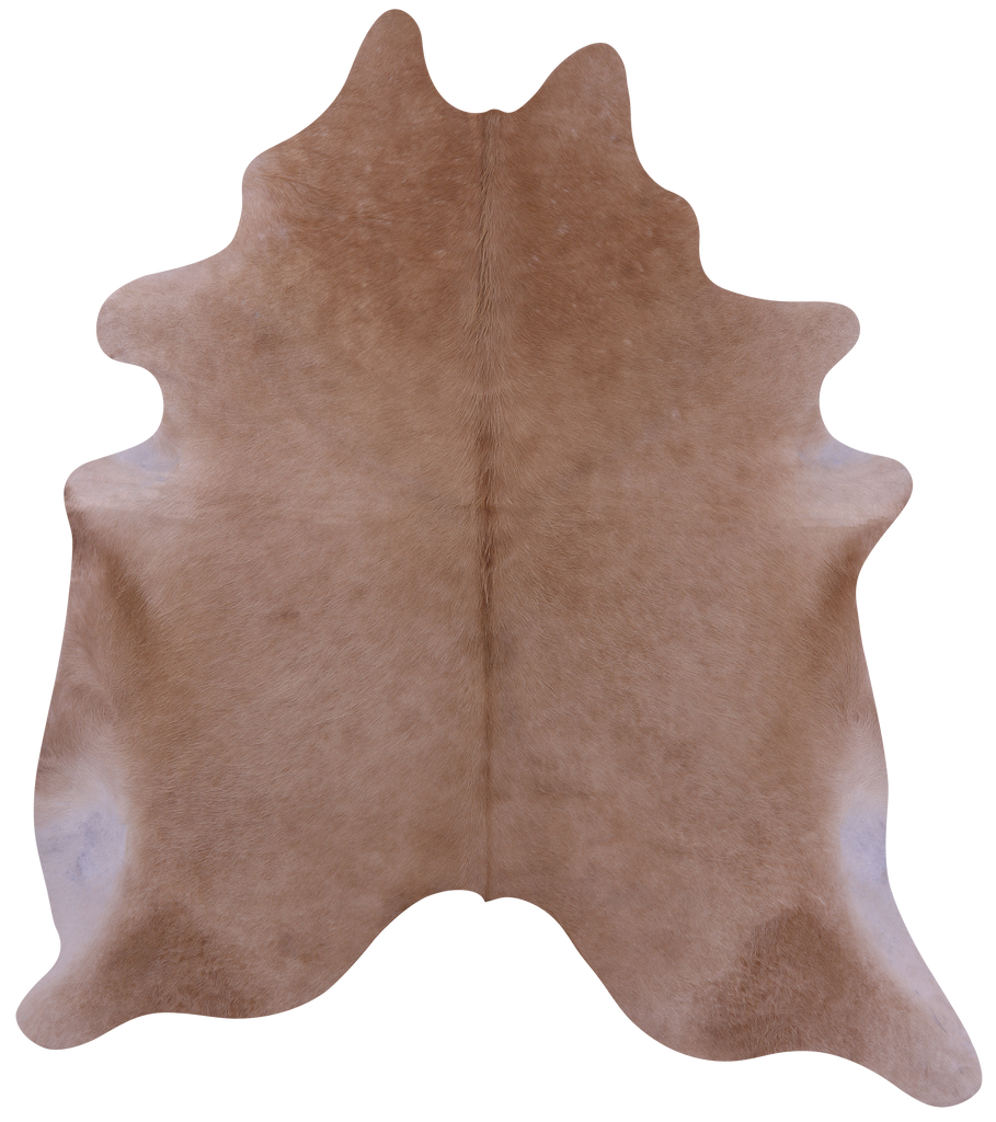 Light Brown Natural Cowhide Rug - X-Large 7' 6"H x 6' 7"W