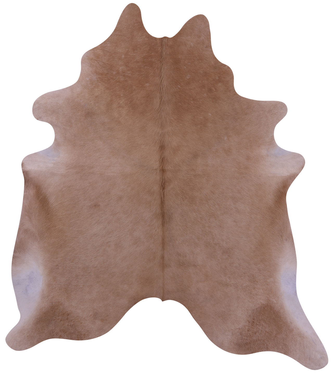 Light Brown Natural Cowhide Rug - X-Large 7' 6"H x 6' 7"W