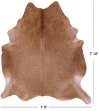 Thumbnail for Light Brown Natural Cowhide Rug - XX-Large 7' 10