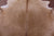 Light Brown Natural Cowhide Rug - X-Large 7' 7"H x 7' 0"W