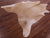 Light Brown Natural Cowhide Rug - X-Large 7' 7"H x 7' 0"W