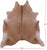 Light Brown Natural Cowhide Rug - X-Large 7' 7"H x 7' 0"W