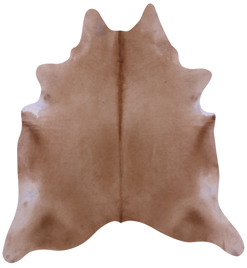 Light Brown Natural Cowhide Rug - X-Large 7' 7"H x 7' 0"W