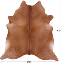 Thumbnail for Brown Natural Cowhide Rug - X-Large 7' 0