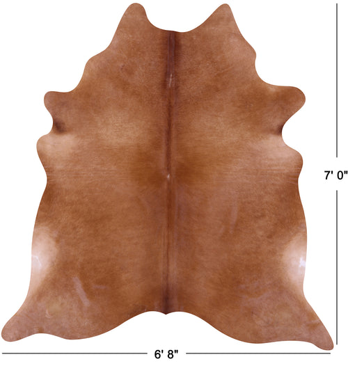 Brown Natural Cowhide Rug - X-Large 7' 0