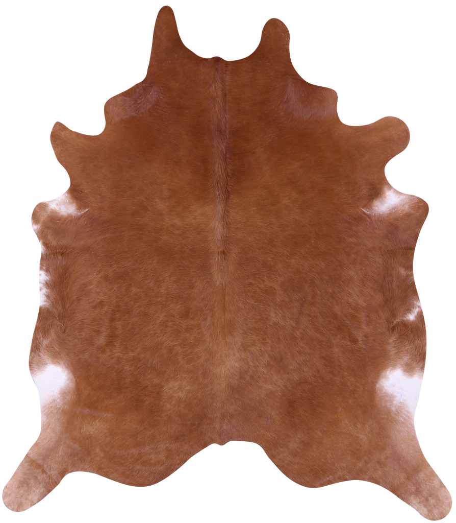 Brown Natural Cowhide Rug - XX-Large 8' 8"H x 7' 7"W