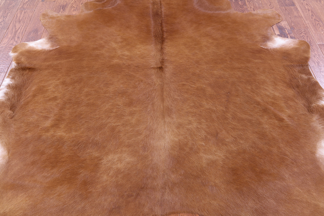 Brown Natural Cowhide Rug - XX-Large 8' 8"H x 7' 7"W