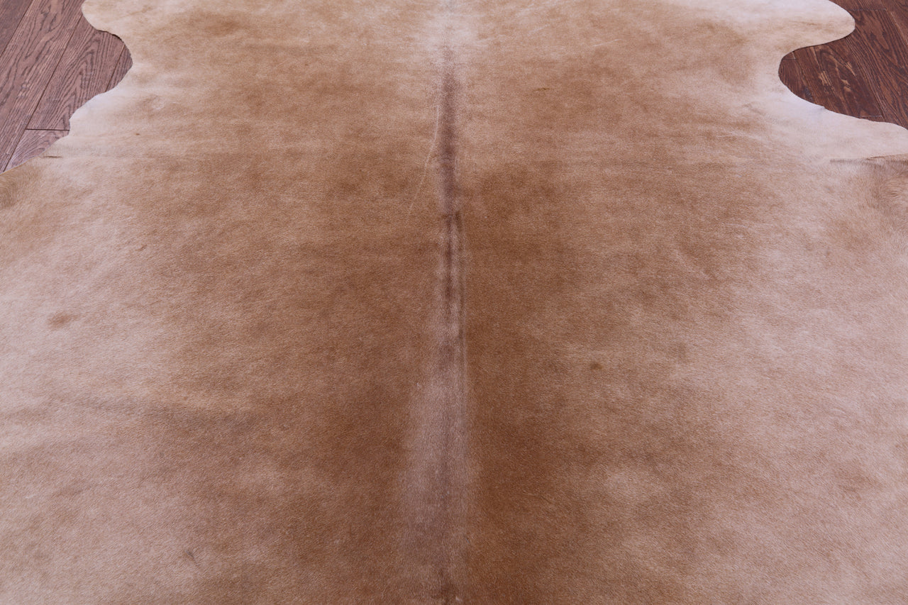 Light Brown Natural Cowhide Rug - XX-Large 8' 10"H x 7' 3"W