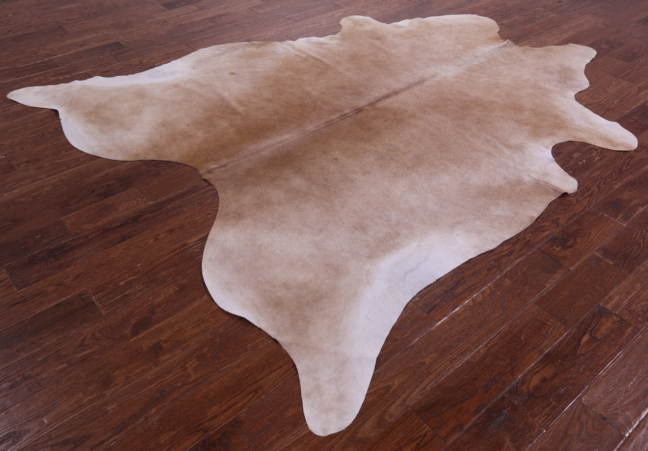 Light Brown Natural Cowhide Rug - XX-Large 8' 10"H x 7' 3"W
