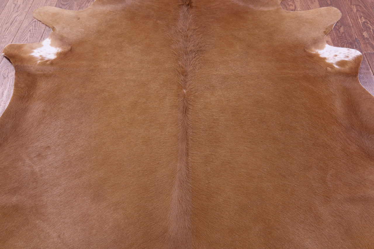 Brown Natural Cowhide Rug - X-Large 7' 6"H x 6' 6"W