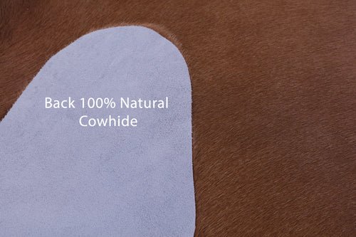 Brown Natural Cowhide Rug - X-Large 7' 6