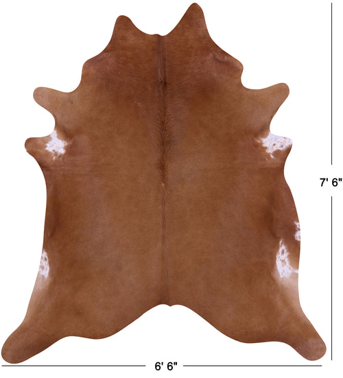 Brown Natural Cowhide Rug - X-Large 7' 6