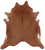 Brown Natural Cowhide Rug - X-Large 7' 6"H x 6' 6"W